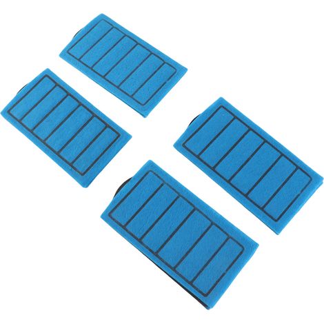 4 cartouches filtrantes bleues pour aquarium (terrarium pour tortues) - Élément filtrant au charbon actif de rechange (1/5)
