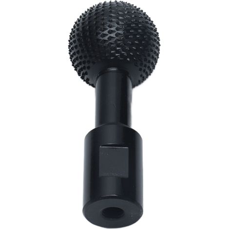 Lime rotative à tête sphérique, tête de meulage en acier au carbone, foret à sculpter le bois, meuleuse d'angle, noire, 10 mm, compatible avec les modèles 115/125.