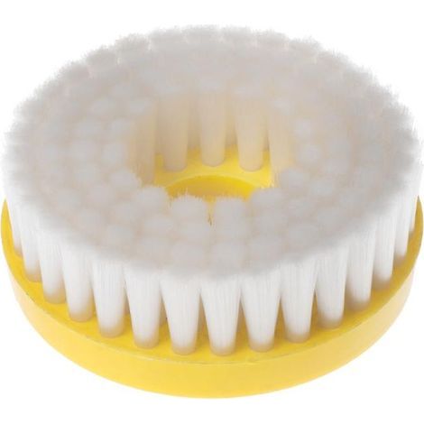 Brosse de nettoyage électrique noire de 150 mm de diamètre pour cuir. plastique et meubles en bois