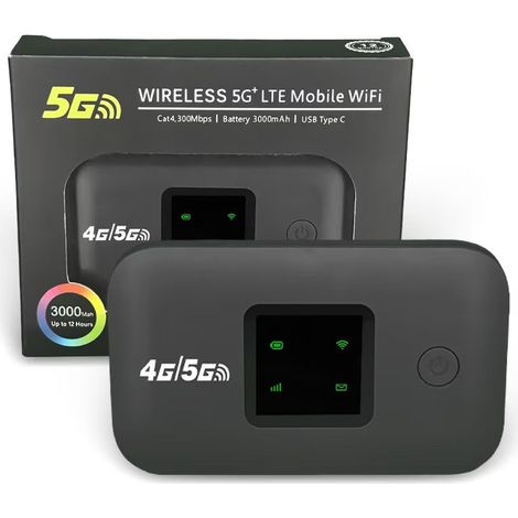 Tragbarer 4G-WLAN-Minirouter (Naher Osten & Amerika) – A8-L Eisengrau, 4 LEDs, 4G/5G-Version für Amerika