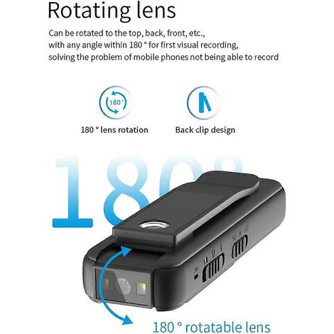 HD 1080P Mini-Recorder mit rückseitigem Magnetverschluss und Nachtsichtfunktion