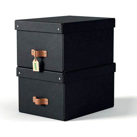 Boîte de rangement Leitz puro 17L empilable avec couvercle