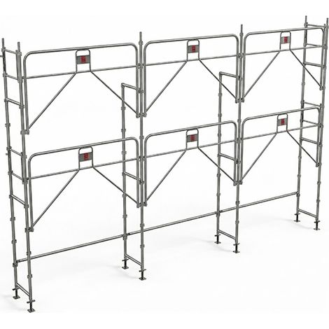 Ponteggio 60m² - Struttura sola + Parapetto - DUO60GC-S