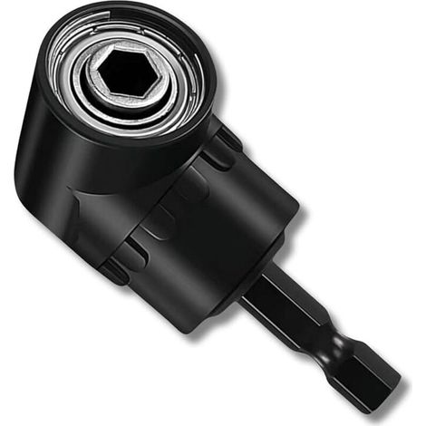 Supporto adattatore per cacciavite a 105°, supporto per punte da trapano ad angolo retto, cacciavite angolare, supporto per punte angolari multifunzionale con supporto magnetico da 1/4", adattatore pe (1/4)