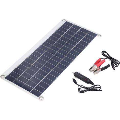 Kit de panneau solaire 8W, module de batterie solaire monocristallin portable et flexible, pour bateaux, camping-cars et maisons.
