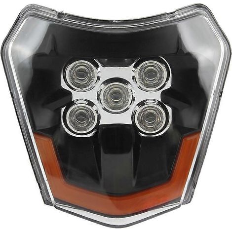 Phare avant de moto cross-country KTM EXC XC avec feu de jour LED à 5 LED - Modification KTM Wicks (1/4)