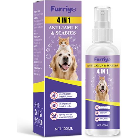 FURRIYO Pet Protective Shampoo - Kein Ausspülen nötig, 4-in-1 zur Vorbeugung von Flöhen und Läusen. (1/5)