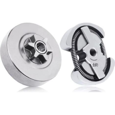 Kit de montage de tambour d'embrayage 3/8-6T pour Husqvarna 120 36 41 136 137 141 142 235 235E 240 236 Jonsered 2035 2036 2040 2041 Partner 350 351 Chaîne scie 53000 47061 (1/4)