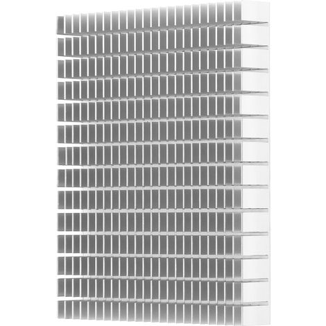 Dissipateur thermique en aluminium 150x120x20mm refroidisseur CPU amplificateur PCB blanc radiateur (1/5)