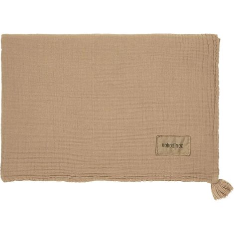 Nobodinoz WABI SABI Babydecke, Musselindecke Doppel, 65 x 100 cm, Farbe: Sesam (1/3)