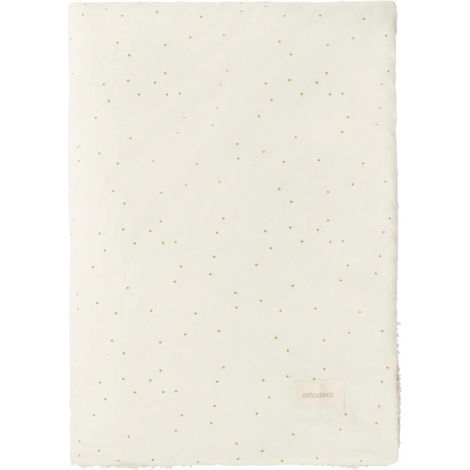 Nobodinoz STORIES Babydecke Neugeborene, 70 x 100 cm, Farbe: Honig süße Punkte natürlich (1/4)