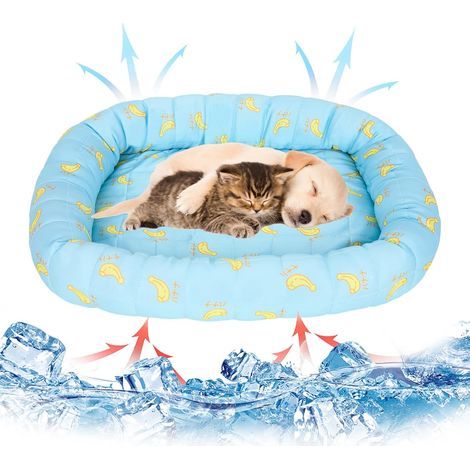 Tapis rafraîchissant pour chien, 45 x 40 cm, tapis rafraîchissant pour animaux de compagnie, matelas rafraîchissant auto-rafraîchissant pour l'été, matelas rafraîchissant en soie glacée Tapis pour chi (1/5)