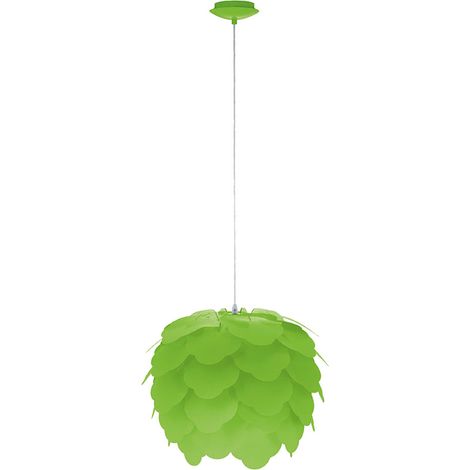 Etude suspension lampe verte enfichable fleur suspension acier bricoler Eglo Filetta 92988 (1/8)