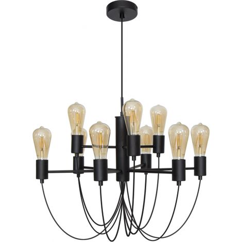 Lampe Aixa 9xe27 Noir (1/2)
