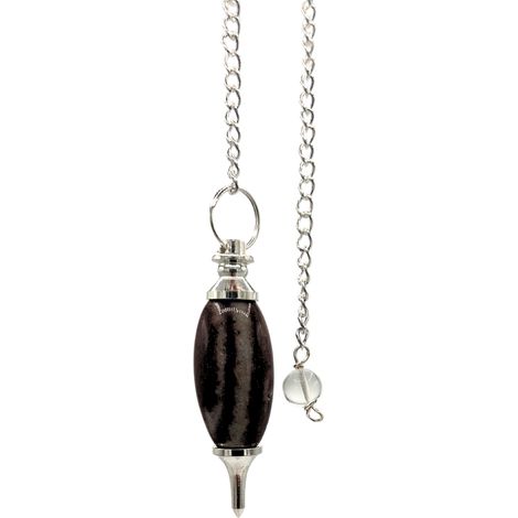 Shiva Lingam avec pendule à pointe- Vendu par 1 (1/3)
