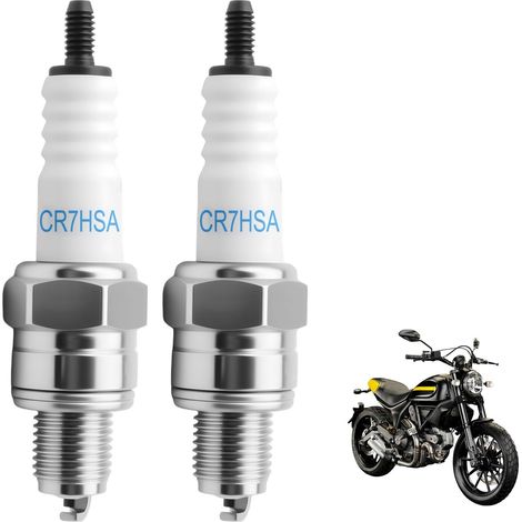 NGK CR7HSA Zündkerzen für Roller, Mopeds, Motorräder und Zweitaktmotoren – Hochleistungsfähiges, langlebiges und zuverlässiges Ersatzteil – Kompatibel mit allen kleinen Benzinmotoren