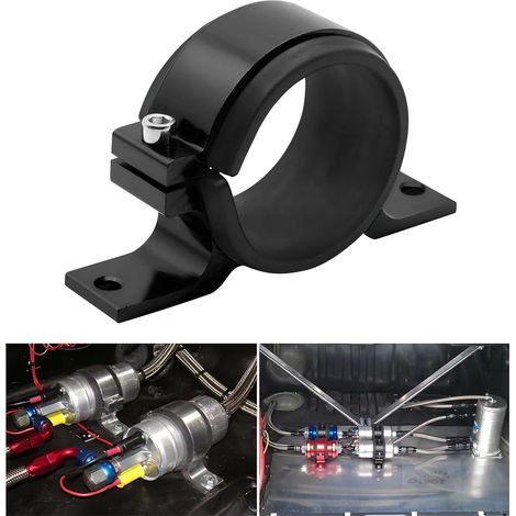 Pompe à Essence 60mm Support de Fixation pour Voitures, Alliage D'aluminium de Filtre Pince Berceau pour Voiture, Support de Filtre Simple pour Montage de Pompe à Carburant de Véhicules (1/5)