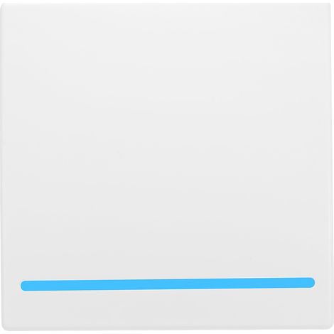 eWeLink Drucktaster-Wandschalter mit Fernbedienung, 1-fach Ein/Aus-Panel, Typ 86, 433 MHz Funk-Sender, Aufkleber, flexible Positionierung für das Wohnzimmer.
