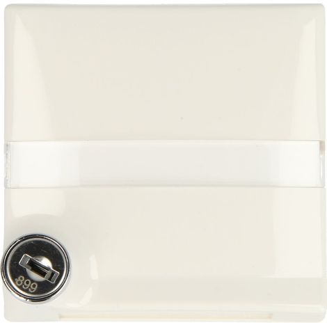 Busch-Jaeger Bague intermédiaire avec champ d'inscription et couvercle à charnière pour plaques centrales Busch-Duro 2000® SI et Reflex SI blanc alpin. IP44, 2CKA001710A1969