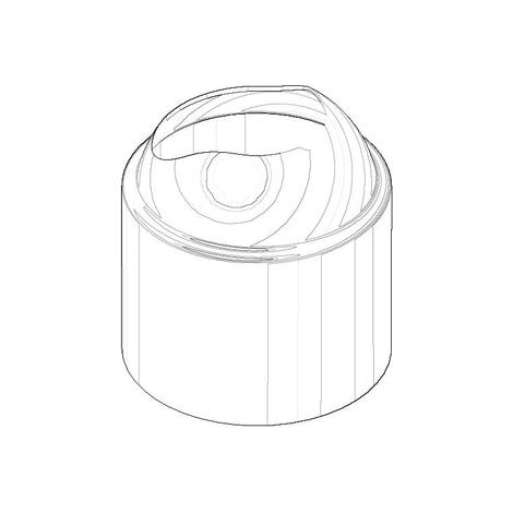DO Haube/Hülse ohne Markierung ET 091102292 D 45 x 47,5 mm Chrom