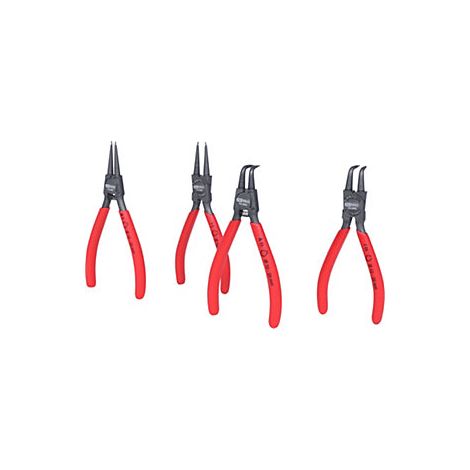 Kstools Set di pinze per anelli fermacircolari nere 4 pezzi
