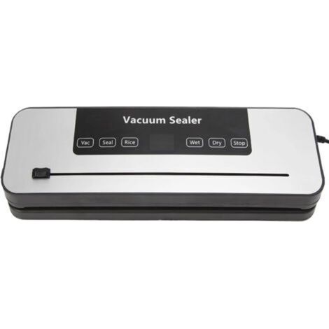 Machine à emballer sous vide, 6 en 1, avec affichage numérique LED, compte à rebours, programme de soudage, mode de scellage, riz, humide, sec pour tout type d'aliment,contient 10 sachets