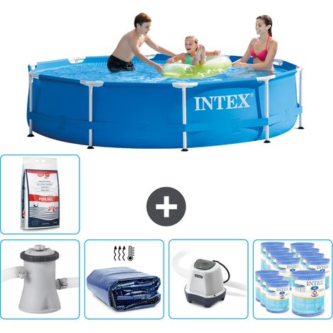 Intex Piscine Tubulaire Ronde - 305x76 cm - 6-pièces SCB56 (1/5)