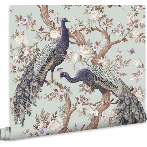 Laura Ashley Belvedere Duck Egg Vliestapete - 10mx52cm