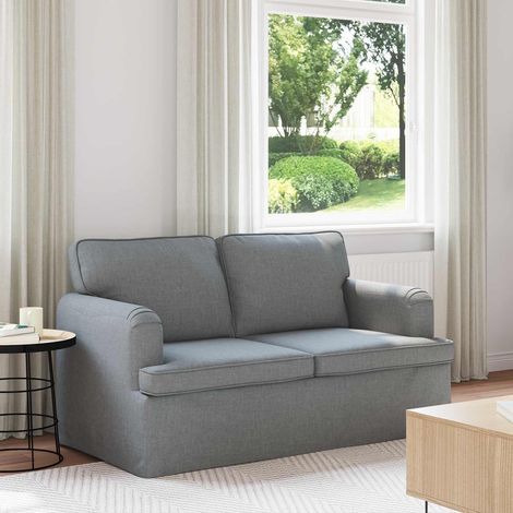 Sofa Hellgrau 144 x 80 x 85 cm Stoff