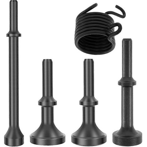 Ensemble de forets de meulage pour marteau pneumatique, ensemble d'outils de marteau pneumatique 5 pièces, marteau pneumatique à ressort, compatible avec les marteaux pneumatiques de 150, 190 et 250 m (1/5)