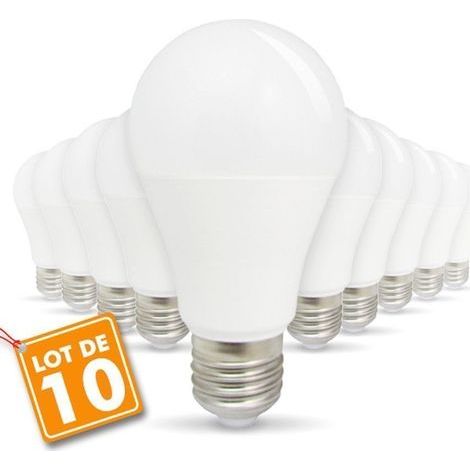 Lot de 10 Ampoules LED E27 11W 4000K Blanc Naturel (1/5)