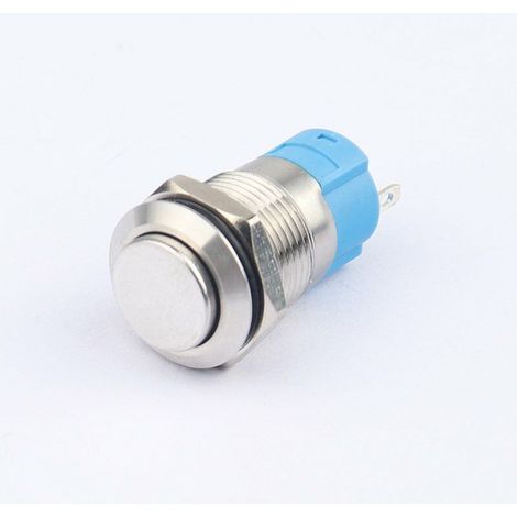 12 V-24 V/15 A NO/NC Momentan-Drucktastenschalter, wasserdicht, grün/rotes LED-Licht, beleuchtet, 22 mm Metall-Startdrucktaste mit Steckdose (1/5)
