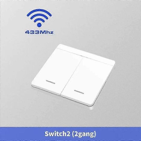 Interrupteur sans fil 433 MHz avec télécommande, 1/2/3 boutons, interrupteur mural intelligent pour éclairage LED, 10 A, 110 V/220 V, accessoires pour maison connectée (1/5)