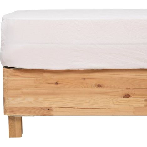 Sábana bajera Priscia blanca 140x190cm - Atmosphera créateur d'intérieur