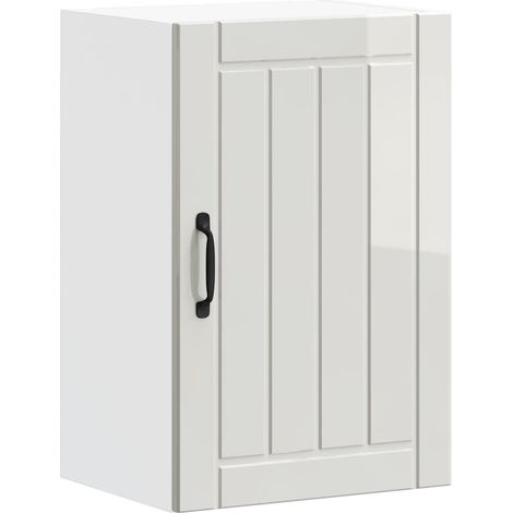 Maison Exclusive - Pensile da Cucina Lucca Bianco Lucido in Legno Multistrato