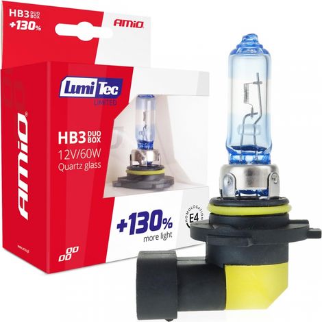 Halogenlampen HB3 12V 60W LumiTec limited +130% DUO amio-02103 (1/5)