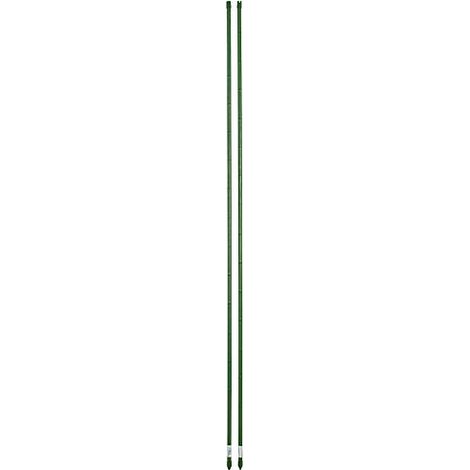 Tutori in acciaio plastificato tipo bamboo per ortaggi e piante confezione da 50 pezzi 11 mm x 120 cm (1/4)