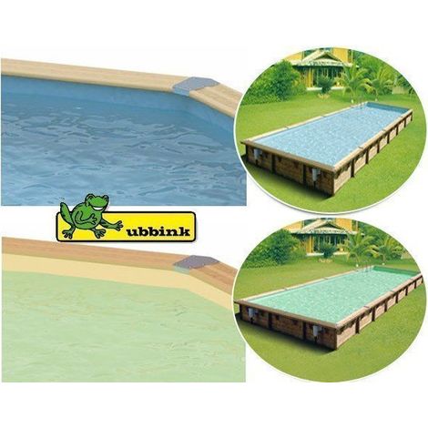 Liner de remplacement piscine bois Ubbink 3 épaisseurs - 3 coloris - multiples dimensions Liner 75/100ème Bleu Bleu
