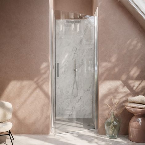 Set di 3 pannelli murali effetto pietra Artic Storm 80x210cm + profili cromati - STONE'IT