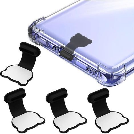 Tappi antipolvere USB-C - Ulisem - Confezione da 3 - Silicone - Forma a orsetto (1/5)