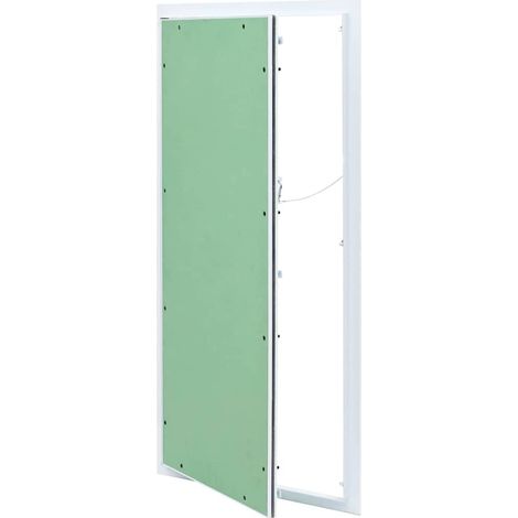 Vidaxl – Panneau d'accès vert et argent 45 x 85 cm – Aluminium résistant à la rouille – Plaque de plâtre lisse – Pour intérieur et extérieur