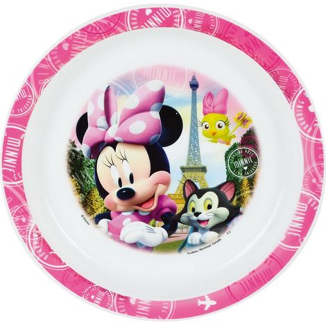Assiette Micro-Ondable pour Enfant Polypropylène Rose 22 x 22 x 1 cm