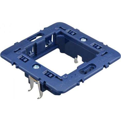 Supporto Telaio 2 Moduli Per Scatola 502 MBL 2M Blu Compatibile Bticino Living BLN0202