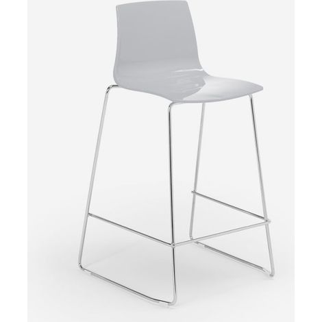 Grand Soleil tabouret design moderne de bar et cuisine 64 cm Mini Imola - Gris (1/5)