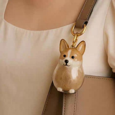 Boîte de rangement transparente pour chiots avec décoration animale en peluche à suspendre, boîte anti-poussière décorative, cadeau commémoratif (1/4)
