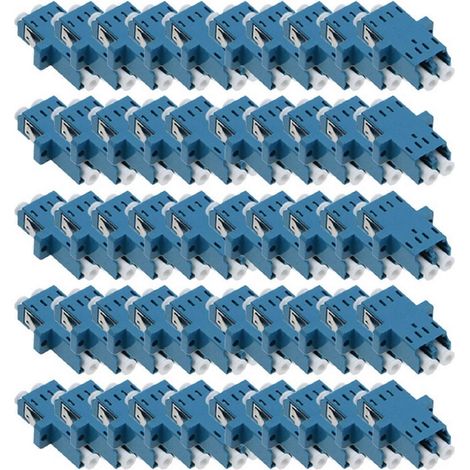 100 adaptateurs fibre optique duplex LC APC, coupleurs fibre optique LC APC, brides fibre optique LC APC, connecteurs LC (1/5)