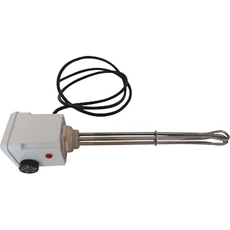 Thermador – Résistance électrique pour bouteille et ballon tampon chauffage – Filetage 1"1/2 – Double thermostat – Câble 2 mètres – Triphasé (1/7)