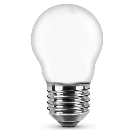 Lampadina Led Opaca a Filamento E27 G45 a sfera 4W Bianco neutro 4000K Novaline (1/3)
