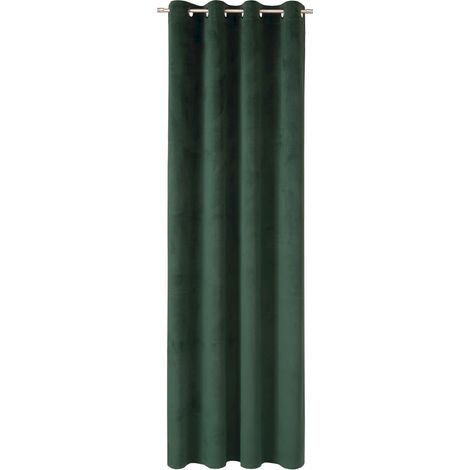 TOM TAILOR rideau à œillets VELVET SIGNATURE - 1 pièce 140x250 cm, vert