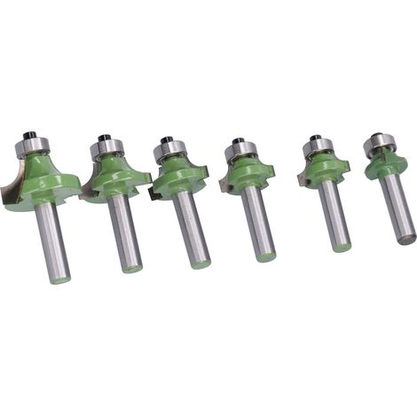 6-teiliges Fräser-Set mit Abrundfräsern aus Hartmetall für die Holzbearbeitung (1/5)